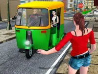 image Public Tricycle Rickshaw Driver